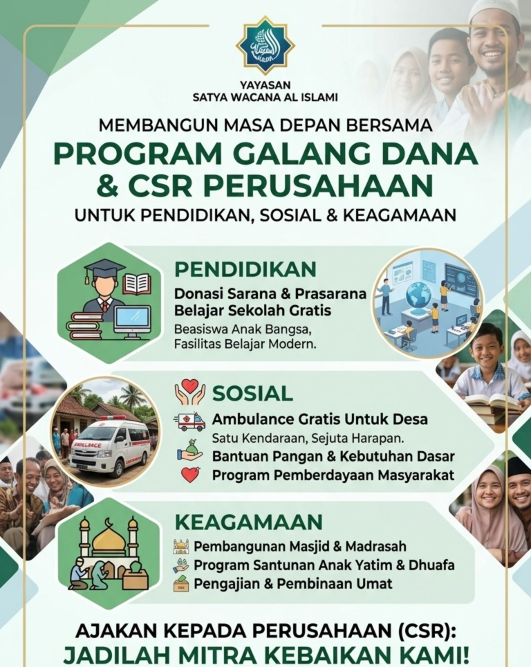 Membangun Masa Depan Bersama Yayasan Satya Wacana Al Islami